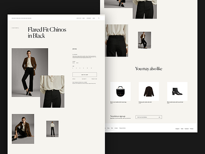 Fashion Store design fashion layout minimal modern photography serif typography webdesign webshop website whitespace