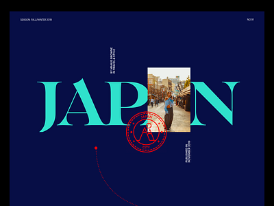 Japan Web Header editorial fashion graphicdesign layout minimal minimalist modern photography typography webdesign website whitespace