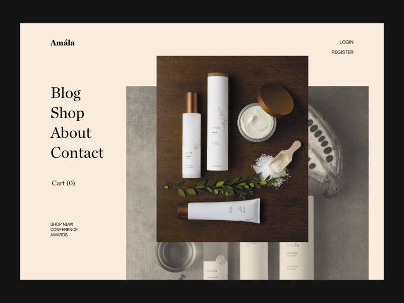 Website Header ecommerce editorial fashion minimal minimalist modern photography typography web design website whitespace