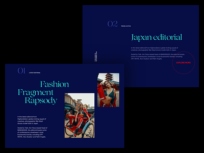 Web Layout editorial design fashion graphicdesign layout minimal photography serif typography web design website whitespace