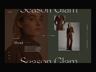 Season Glam 2020 editorial design fashion fashion brand fashion design layout minimal photography typography web design website whitespace