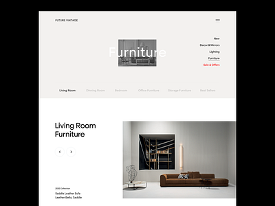 Furniture eCommerce Homepage