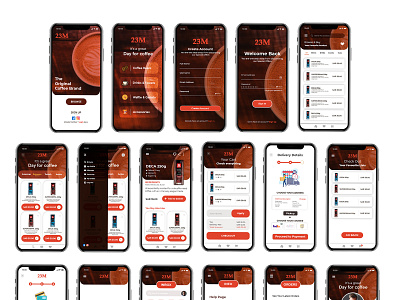 Coffee App UI advertisment branding creative ecommerce app interaction interfacedesign online store order screen persona restaurant app store app ui uiux userinterface
