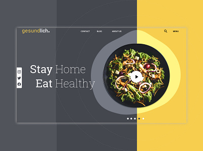gesundlich #stayhome branding clean figma illustration illustrator ui ui design web web design webdesign website website concept website design