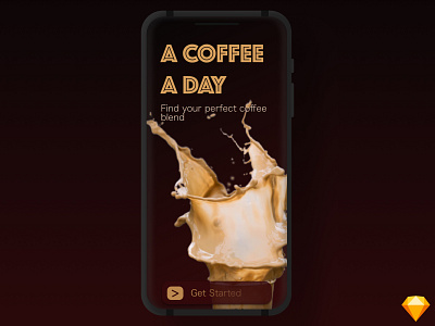Coffee app starter screen