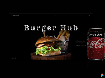 Burger Hub Homepage | Responsive web design clean design figma flat illustration responsive responsive design responsive website ui ui ux ui design uidesign uiux ux ux design web web design webdesign website website design
