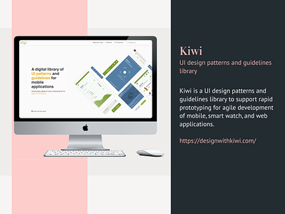Kiwi - UI design patterns and guidelines library clean design figma illustration illustrator ui design ux ux design vector web design