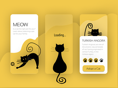 Meow - Yellow Cat App