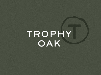 Trophy Oak apartment community design grain living logo logomark mark oak overlay ring rough stamp stamps texture tree trophy