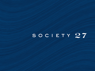 Society 27 27 blue branding california design dining end fine high logo restaurant sans serif society wave