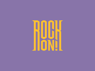 Rock On! branding center custom dallas design drums eletric event geometric guitar logotype music on purple rock rock and roll serif stage type yellow