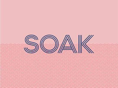 SOAK Branding bar beverages blue clean corral floating fun in lounge modern monoweight navy pink pool poolside sun swim the