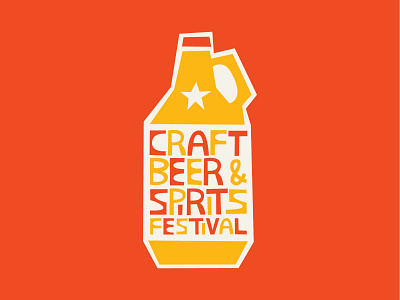 Craft Beer & Spirits Festival and beer block breweries collection craft dallas dfw festival print red sample spirits taste test texas yellow