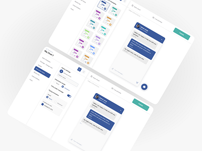 Builder for online consultant design interac interface uidesign ux uxd uxdesign uxui