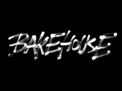 Bakehouse brush brushlettering calligraphy graphic design handmade lettering typogaphy