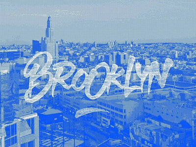 Brooklyn brush brushlettering calligraphy city graphic design handmade lettering typogaphy