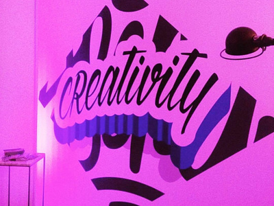 Creativity - Stand Adobe - Fubiz talks brush brushlettering calligraphy graphic design handlettering handmade lettering typogaphy wall