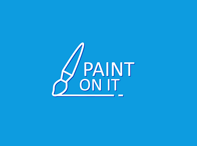 paint on it animation app branding design flat icon illustration logo minimal typography ui vector