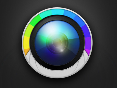 ColorsLike.me App Icon app camera colorful glass icon lens mobile reflection