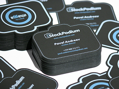 StockPodium.com business card business card camera dark paper print shape