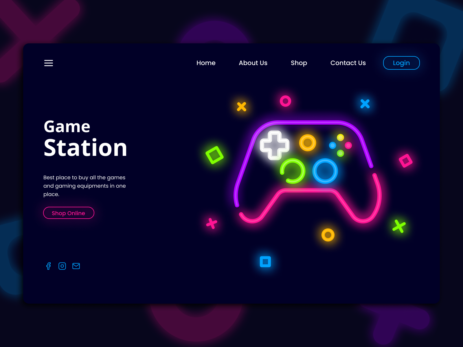 Game Station Website Concept Banner By Prabhani Nanayakkara On Dribbble