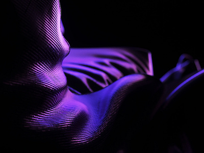 Purple velvet 03 3d 3d art abstract abstract art ambient black branding cgi color design fabrics fashion macro research surface tech technology texture waves