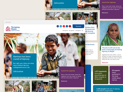 The Leprosy Mission Site Design webdesign