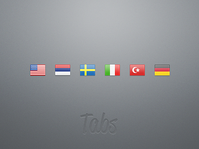 Tabs: Around the World 2 flags germany icons italy serbia sweden tabs tabsicons turkey usa