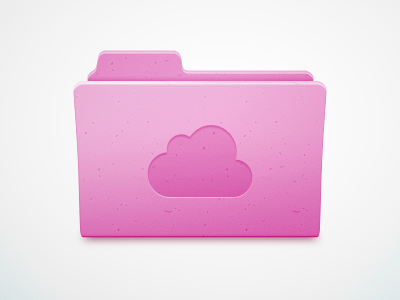 Generic Folder – Eco- and Dribbblified cloud dribbble folder icon layerstyle pink shapes soft solid