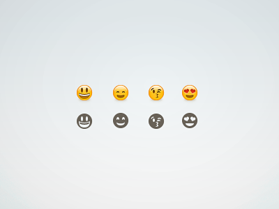 Tabs: Emoticon emoji emoteicon emotes emoticon emoticons glyph grey icons simple smiles smiley tabs white yellow