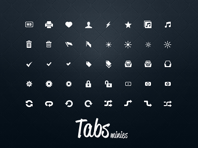 Tabs Minies: Old Friends Preview I 16px glyph icon minies tabs tabsicons