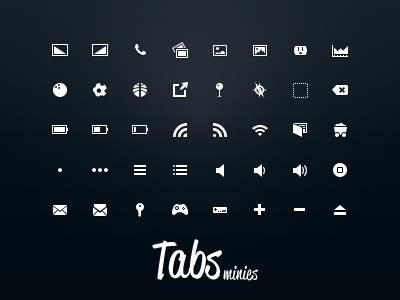 Tabs Minies: Old Friends Preview IV 16px glyph icon minies tabsicons update