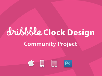 Community Project: clOck clock comminity design download dribbble free psd