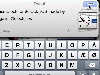 clOck: Tweets and websites clock ios objective c screencast video