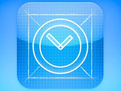 iClock: Themes app appicon blue clock iclock icon ios theme