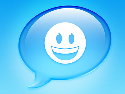 Messages or old iChat from the Archives archives blue bubble ichat icon messages osx smiley