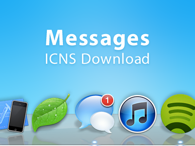 Messages ICNS Download application blue chat dock download free icns icon osx