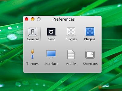 Caffeinated Preferences Icons