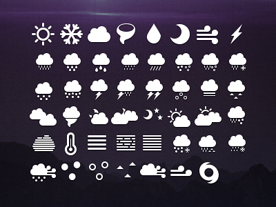 Tabs: Weather icon icons pictogram pixel purple tabs tabsicons update