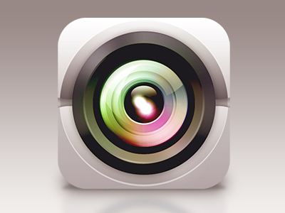 Security Camera camera colors iphoneicon iris rainbow security