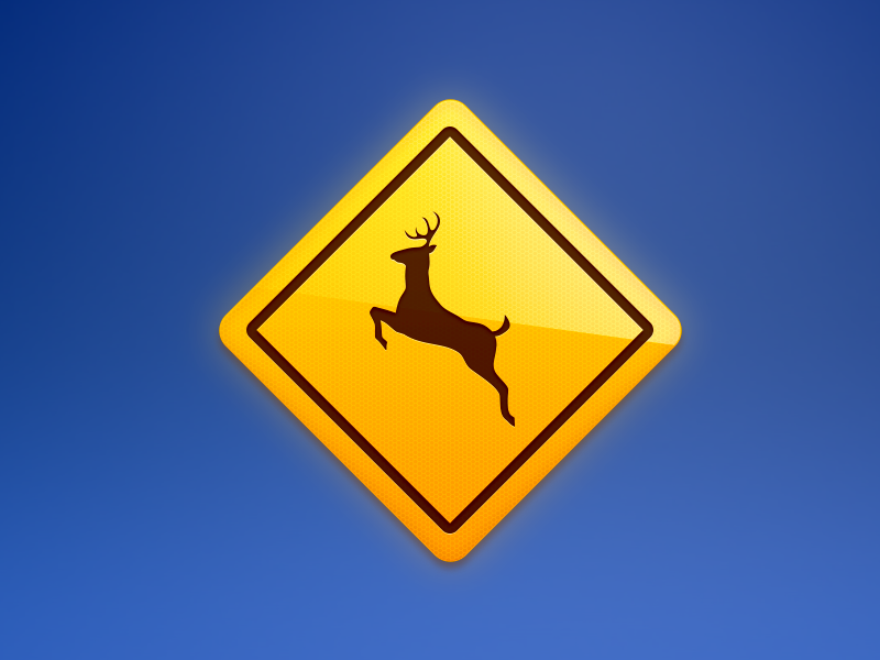 signs-deer-crossing-by-kevin-andersson-on-dribbble