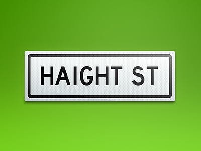 Signs: Haight Street blue chillin green haight haightstreet icon illustration peace roadsign sign street sign