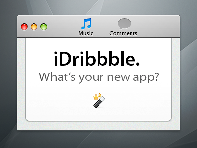 iDribbble Window app store application free icon osx psd ui window