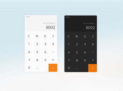 Calculator – DailyUI #004 daily ui daily100challenge dailychallenge dailyui dailyuichallenge digitaldesigncz ui ui ux ui design uidesign userinterface webdesigncz webdesigner