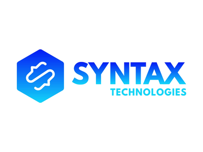 Syntax Technologies Logo Animation adobe after effects animation branding design flat logo logo animation logo intro minimal motion design motion graphics