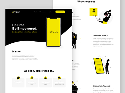 Afridom Landing Page