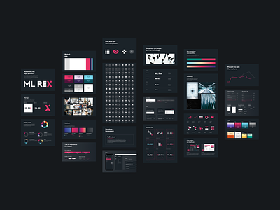 Design System for Dark UI branding color dark ui design design system styleguide typography ui