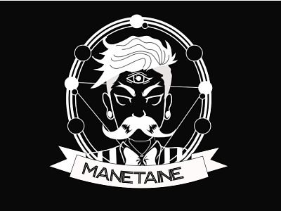 Manetain logo Black affinitydesigner portfolio