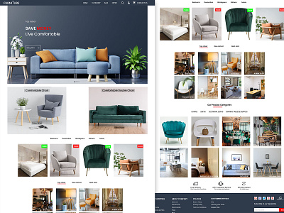 Furniture website branding design ecommerce furniture landingpage online shop photoshop ui ux web website xd