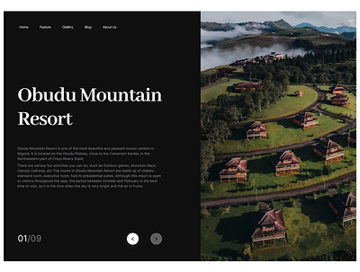 Mountain Resort (Typography Journey) app design figma typography ui ux